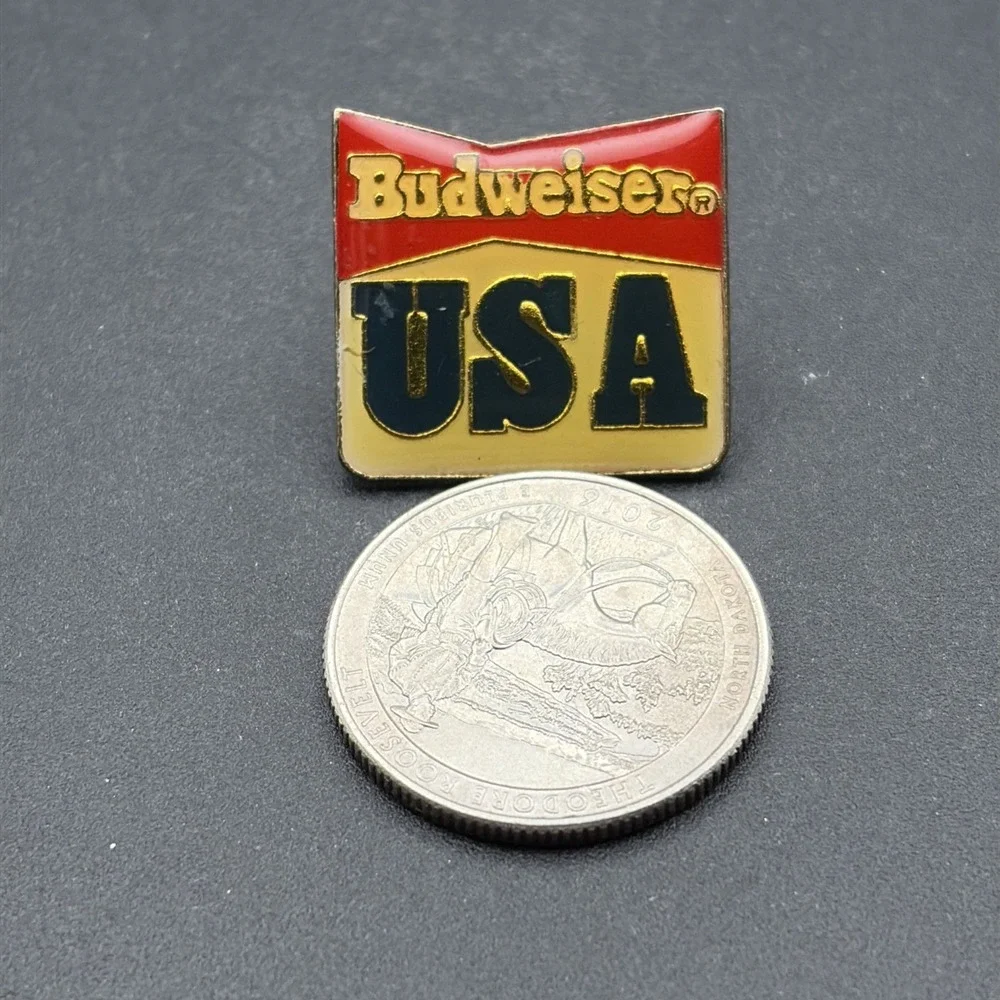 Olympics Team‎ USA Budweiser Beer Sponsor Lapel Hat Pin